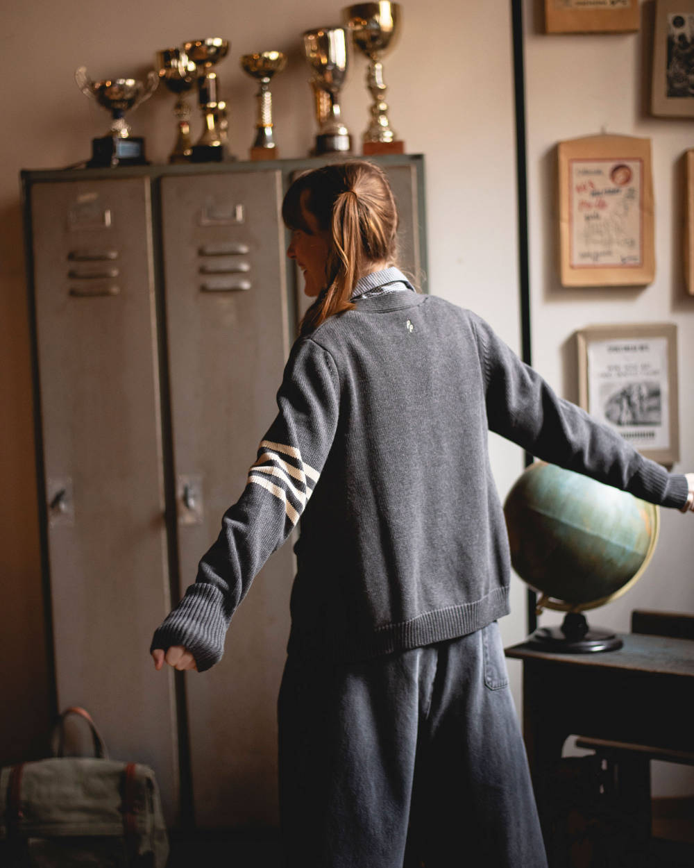 peppino peppino type 153 the campus cardigan grey