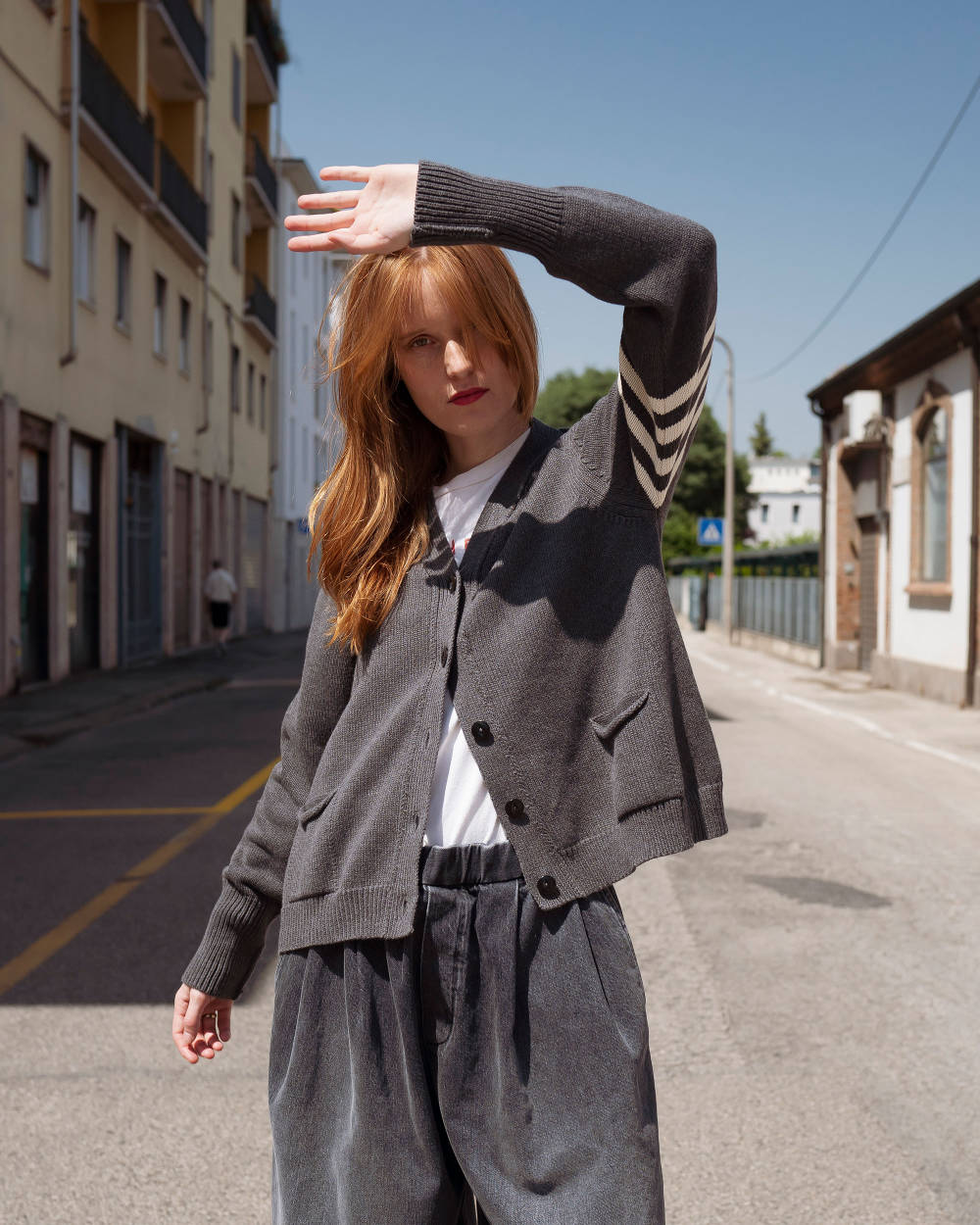 peppino peppino type 153 the campus cardigan grey