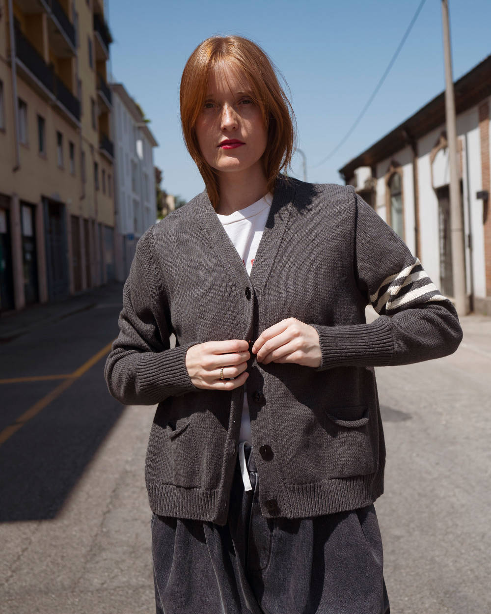 peppino peppino type 153 the campus cardigan grey (LAST SIZE XL 