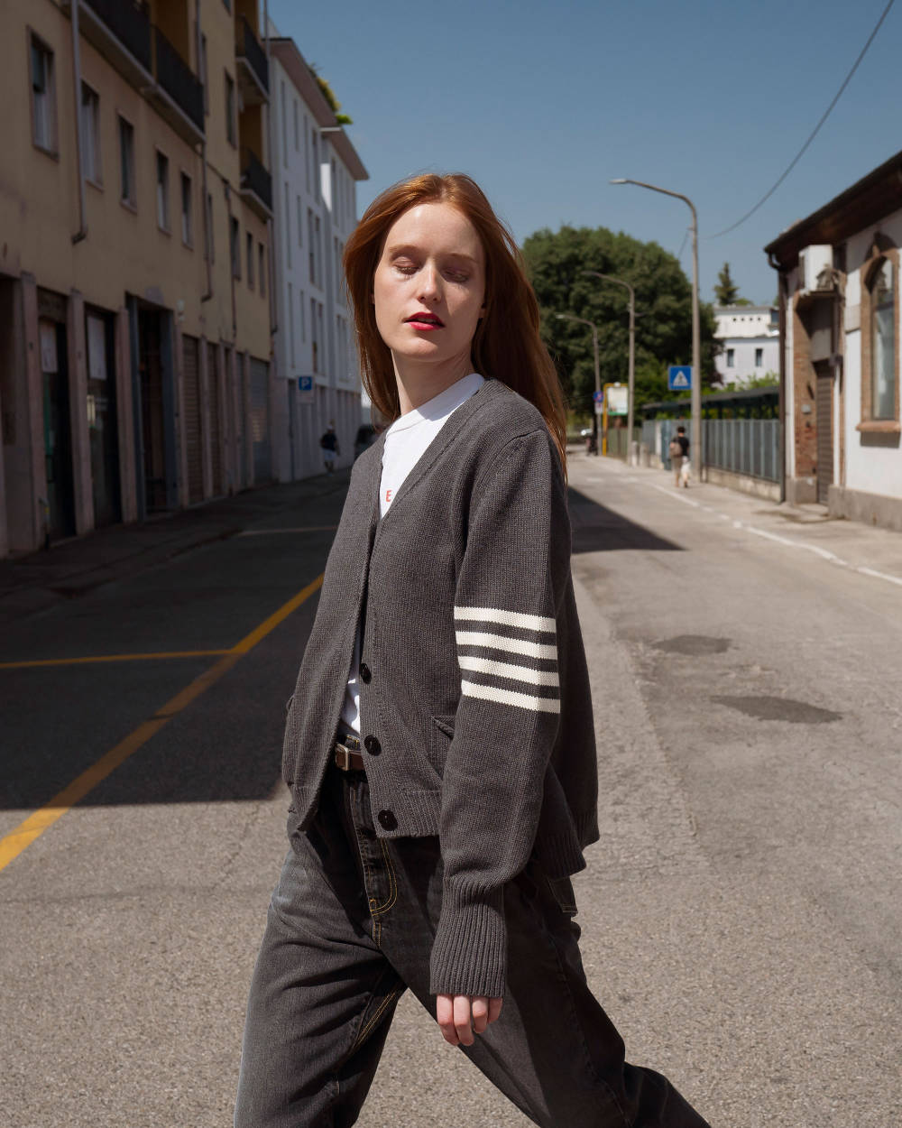 peppino peppino type 153 the campus cardigan grey