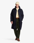 sebago beals coat dark blue