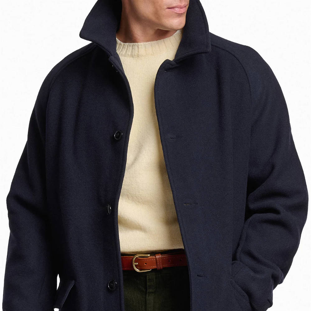 sebago beals coat dark blue