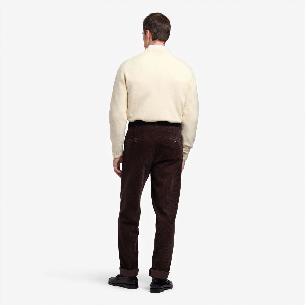 sebago rendon corduroy trousers brown moro