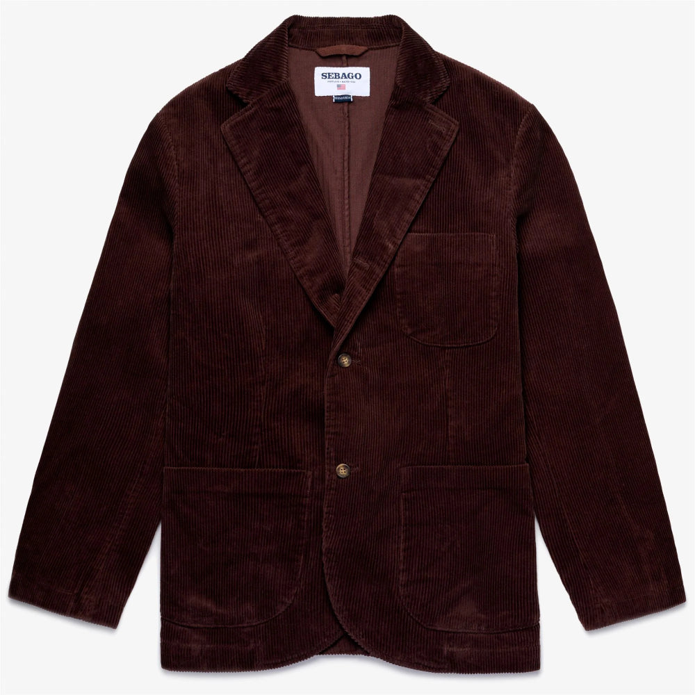 sebago neddick corduroy blazer jacket brown moro