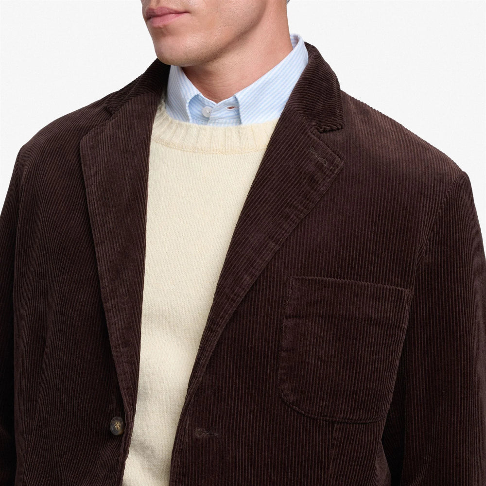 sebago neddick corduroy blazer jacket brown moro
