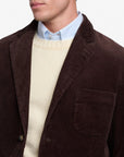 sebago neddick corduroy blazer jacket brown moro
