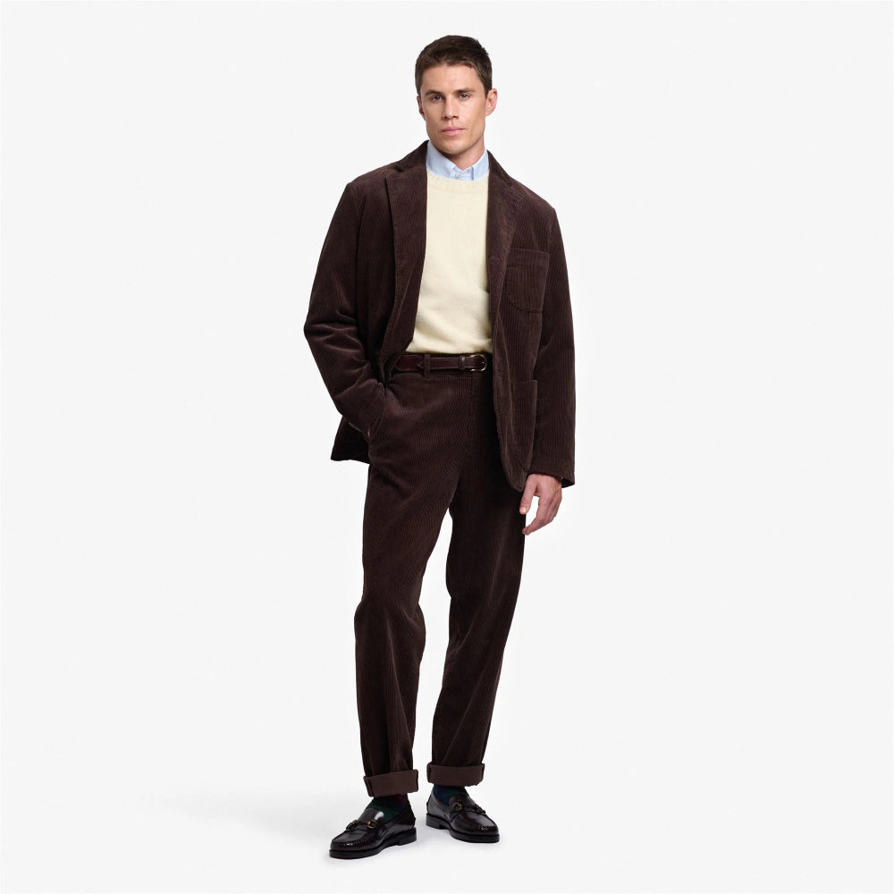 sebago neddick corduroy blazer jacket brown moro
