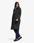 sebago bingham mohair tweed coat grey black