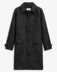 sebago bingham mohair tweed coat grey black