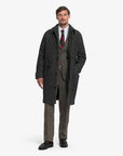 sebago bingham mohair tweed coat grey black