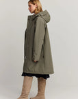 makia kaija coat dusty olive