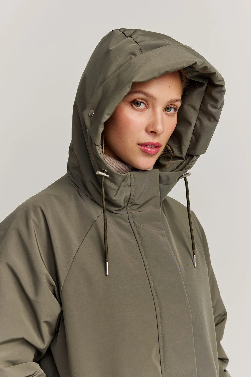 makia kaija coat dusty olive