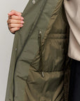 makia kaija coat dusty olive