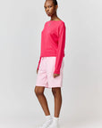 makia joy knit rasperry