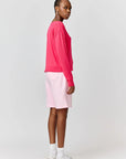 makia joy knit rasperry