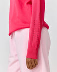 makia joy knit rasperry