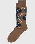 ant45 lussino short argyle socks brown