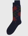ant45 lussino short argyle socks navy