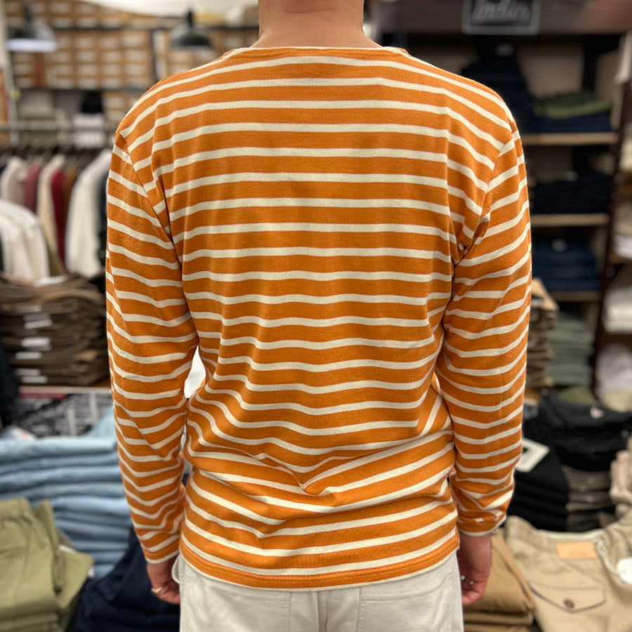 armor lux mariniere heritage long sleeve rusty nature