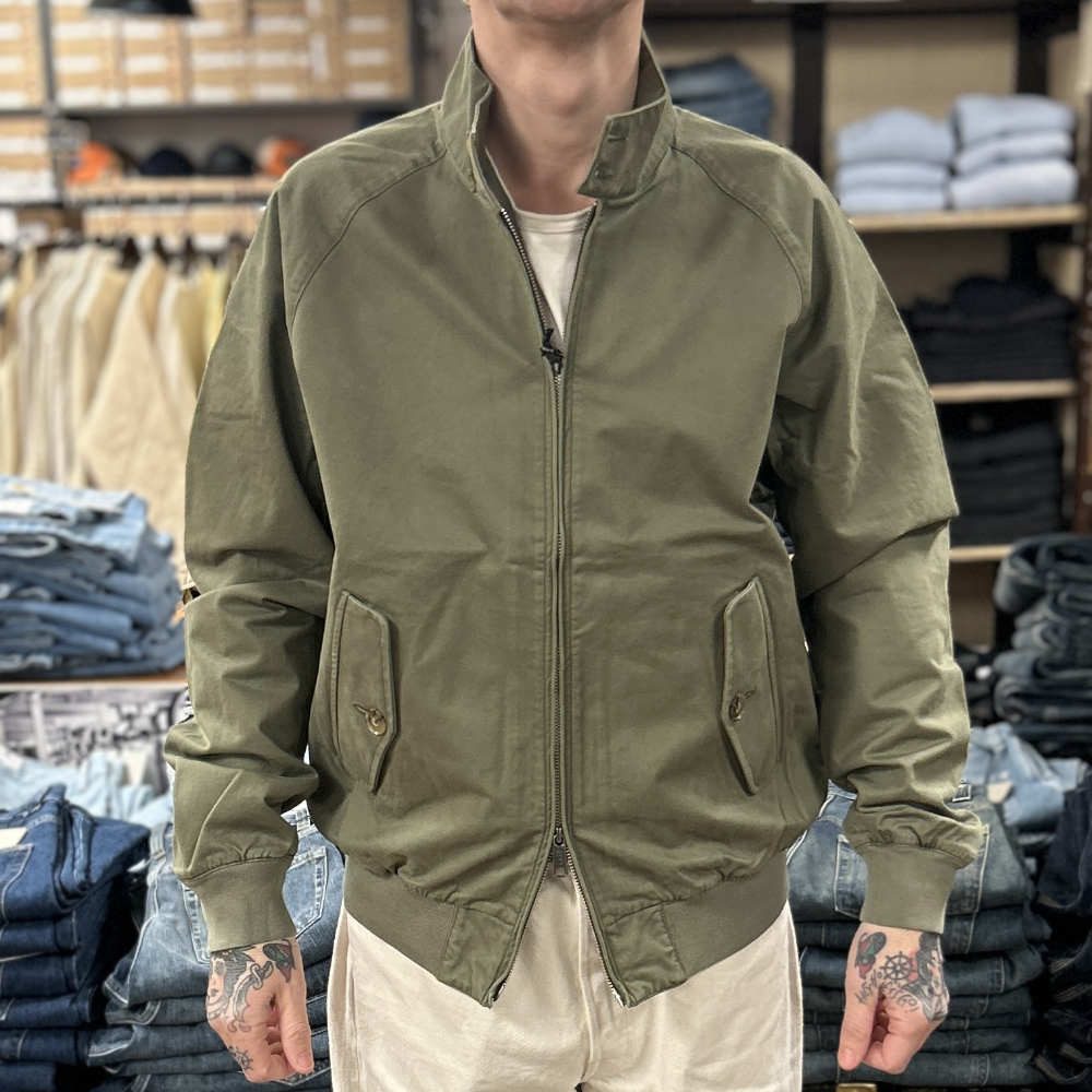 baracuta g9 jacket twill lichen green – www.sublime.bz