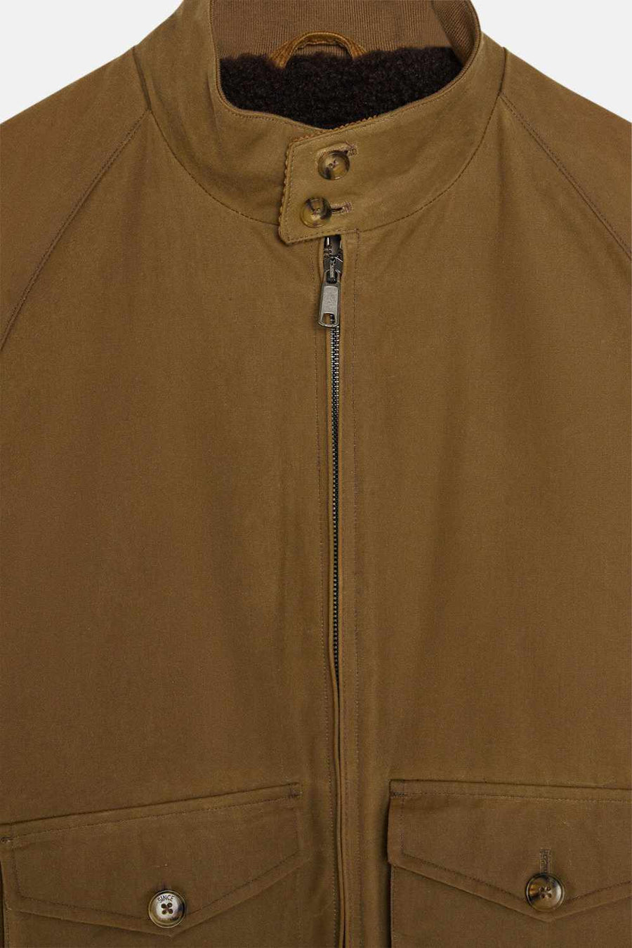 baracuta g9 af pocket waxed tan