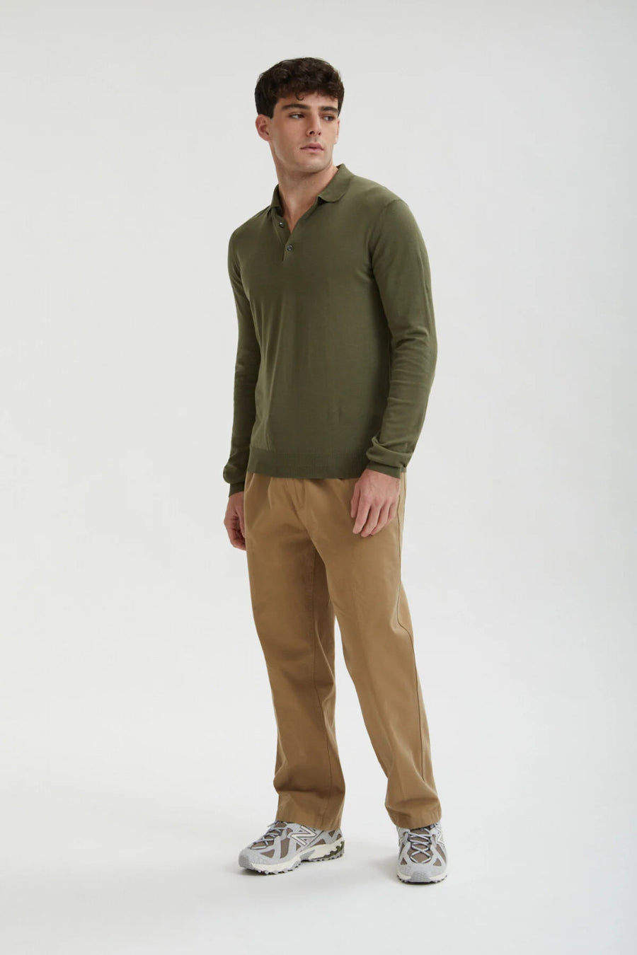 baracuta gabardine work pant tan