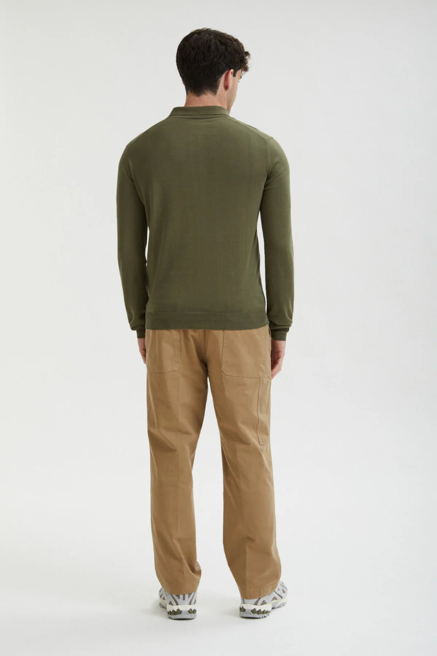 baracuta gabardine work pant tan