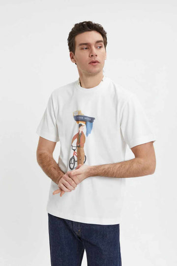 baracuta slowboy arlington t-shirt off white