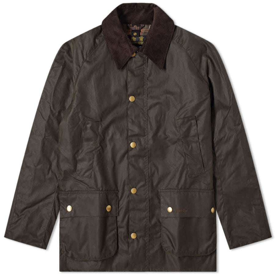 barbour ashby waxed jacket olive