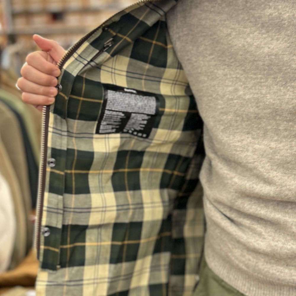 barbour beaufort wax jacket sage – - Main Image