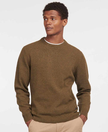 barbour essential patch crew willow green