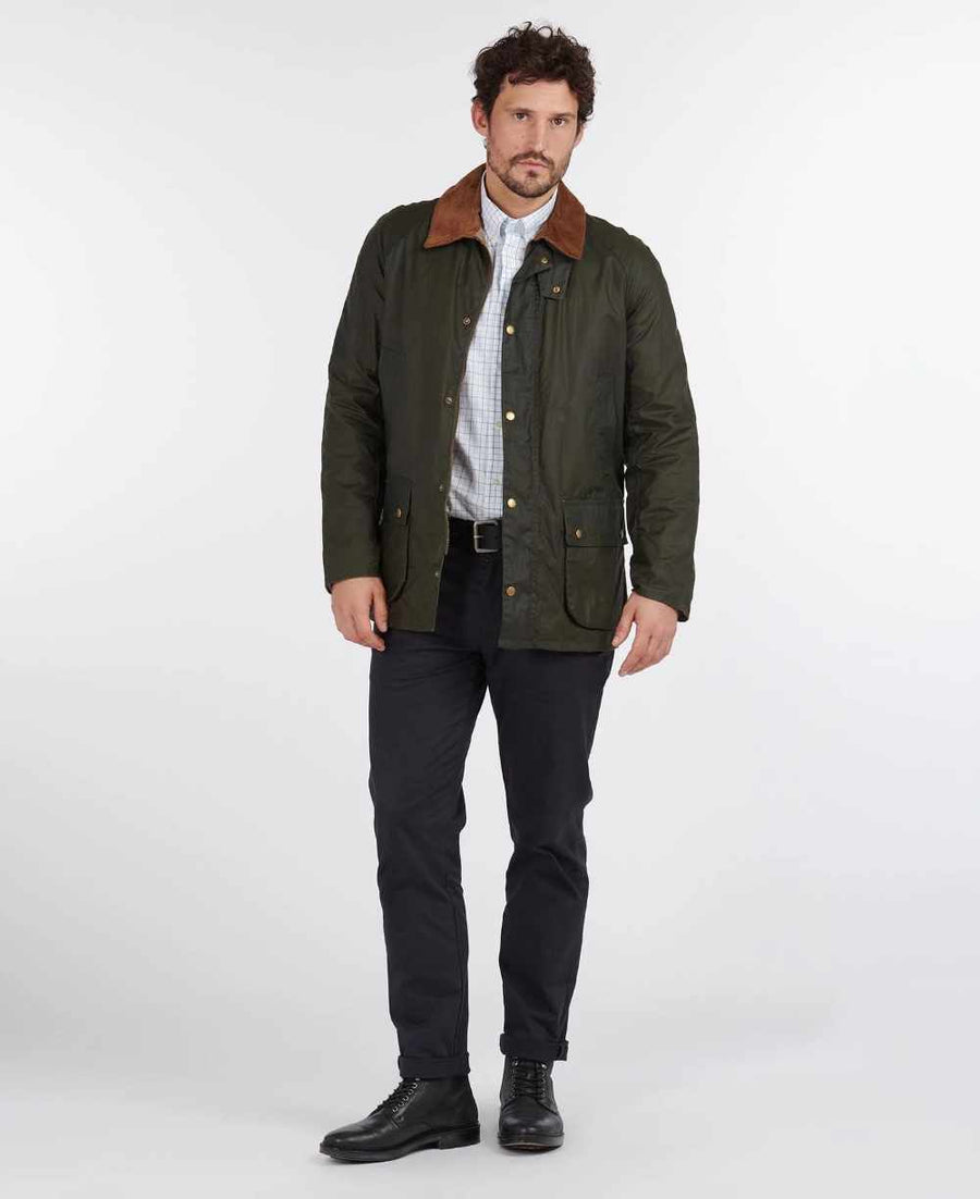barbour lightweight ashby waxed jacket olive