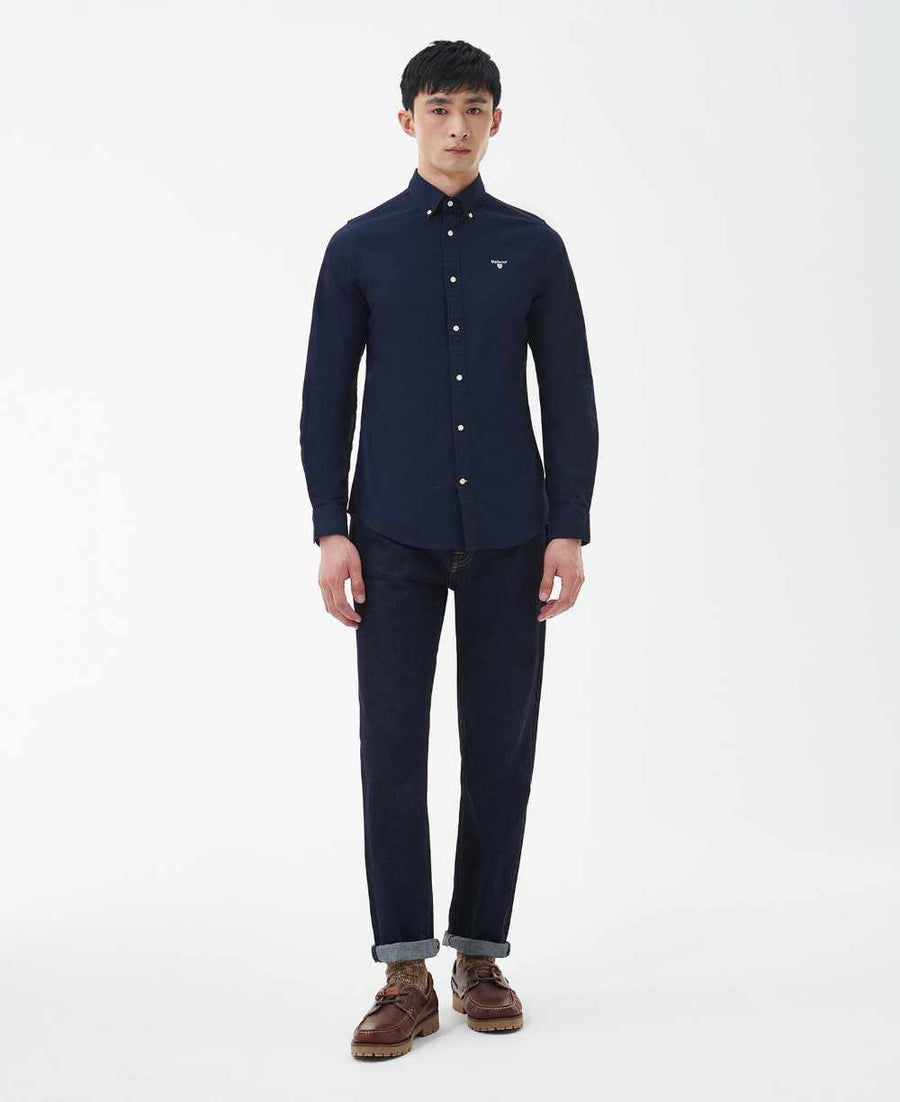 barbour oxtown tailored shirt navy