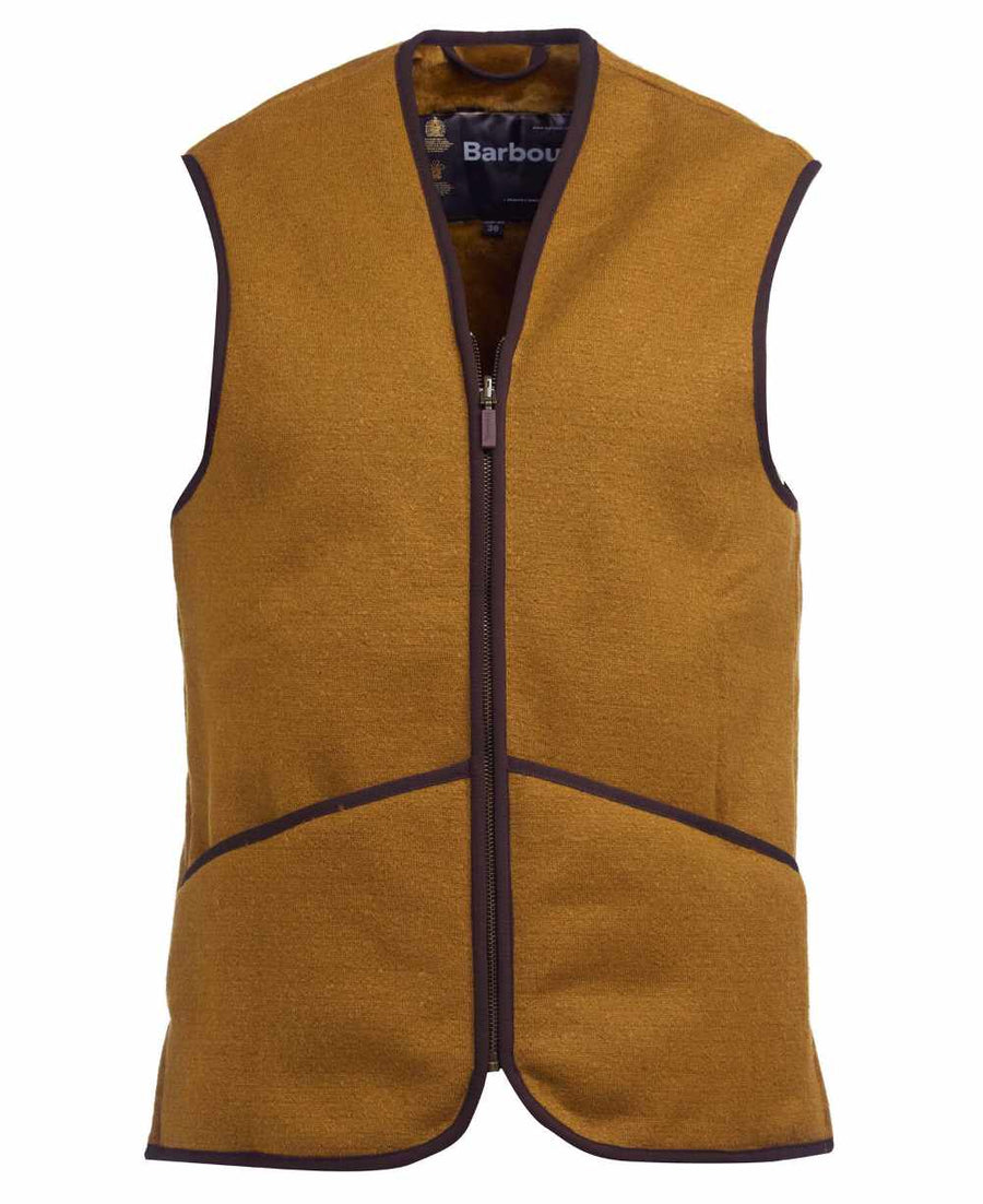 barbour warm pile waistcoat zip liner