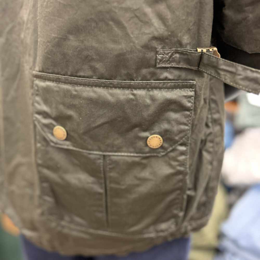 barbour wax deck jacket archive olive