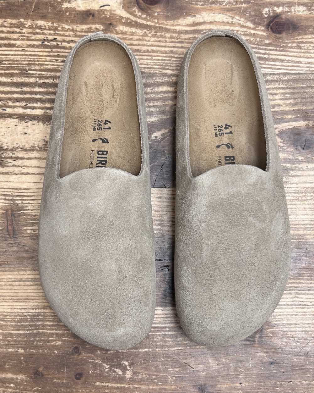 birkenstock amsterdam wrapped taupe