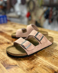 birkenstock arizona pink clay