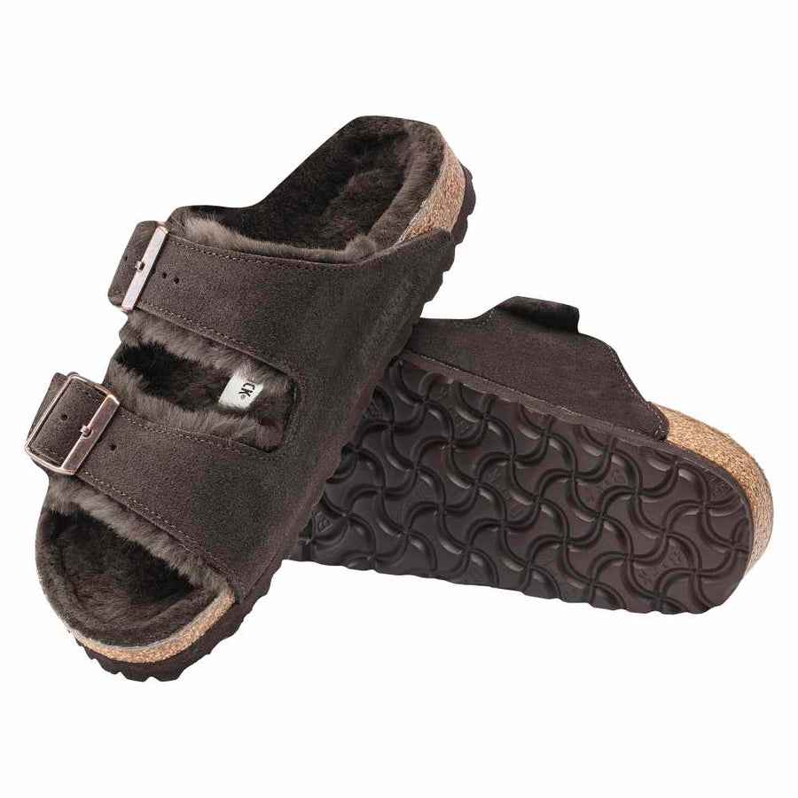 birkenstock arizona shearling mocha