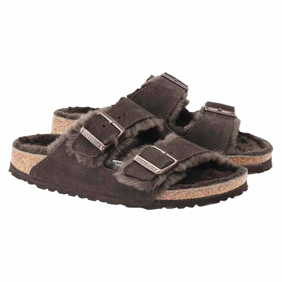 birkenstock arizona shearling mocha