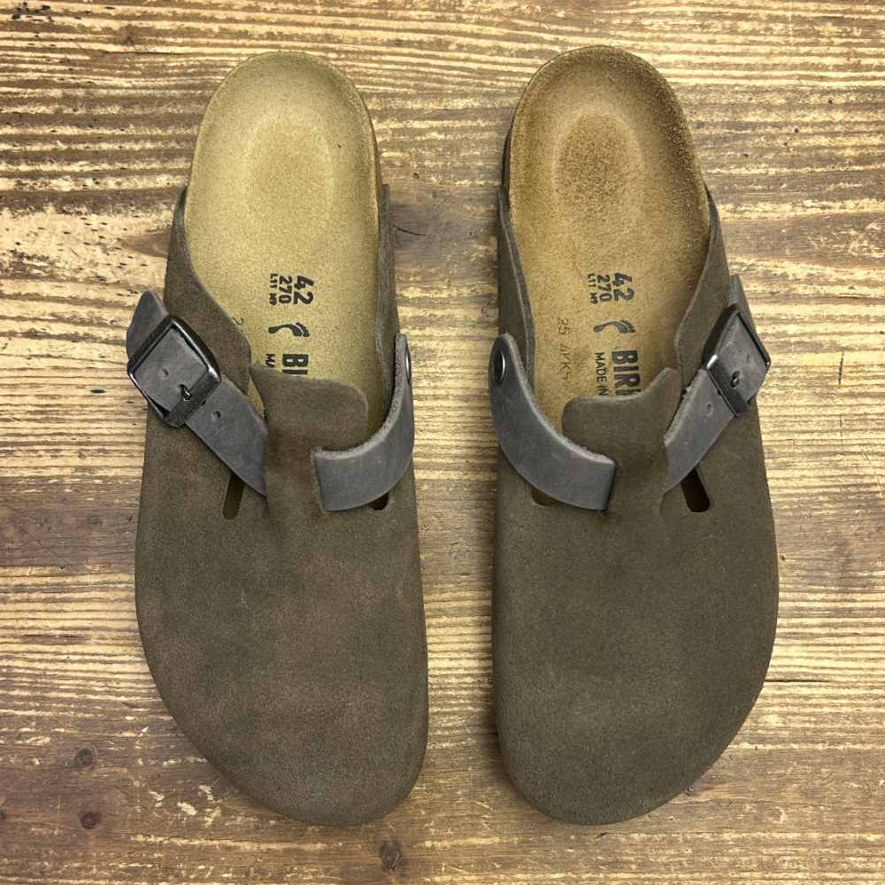 birkenstock boston concrete gray