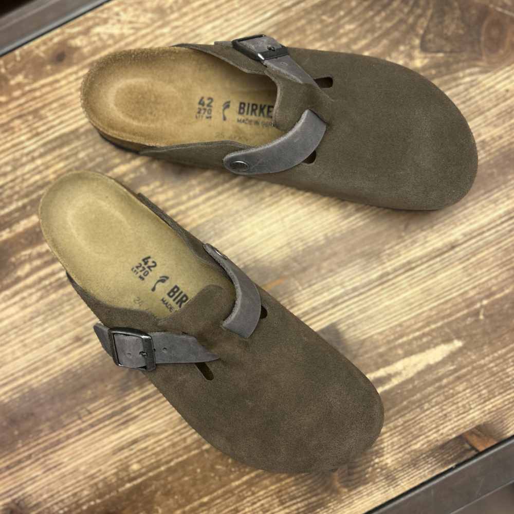 birkenstock boston concrete gray