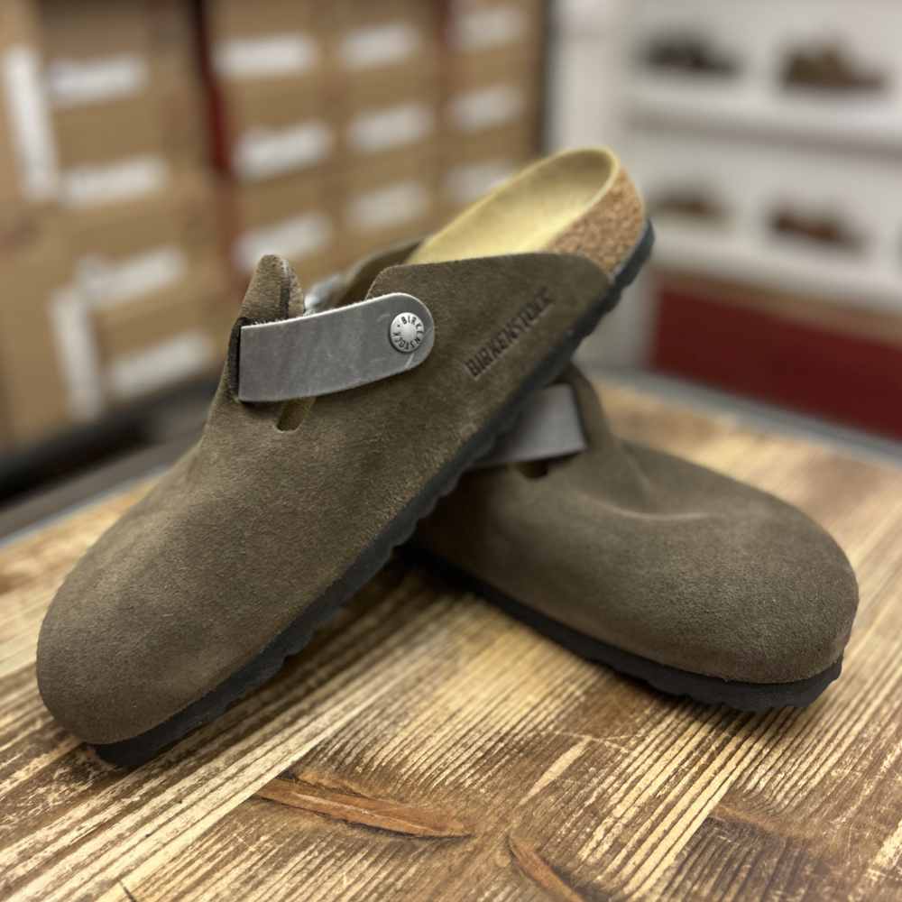 birkenstock boston concrete gray