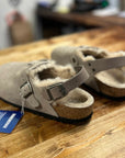 birkenstock tokio inside shearling taupe
