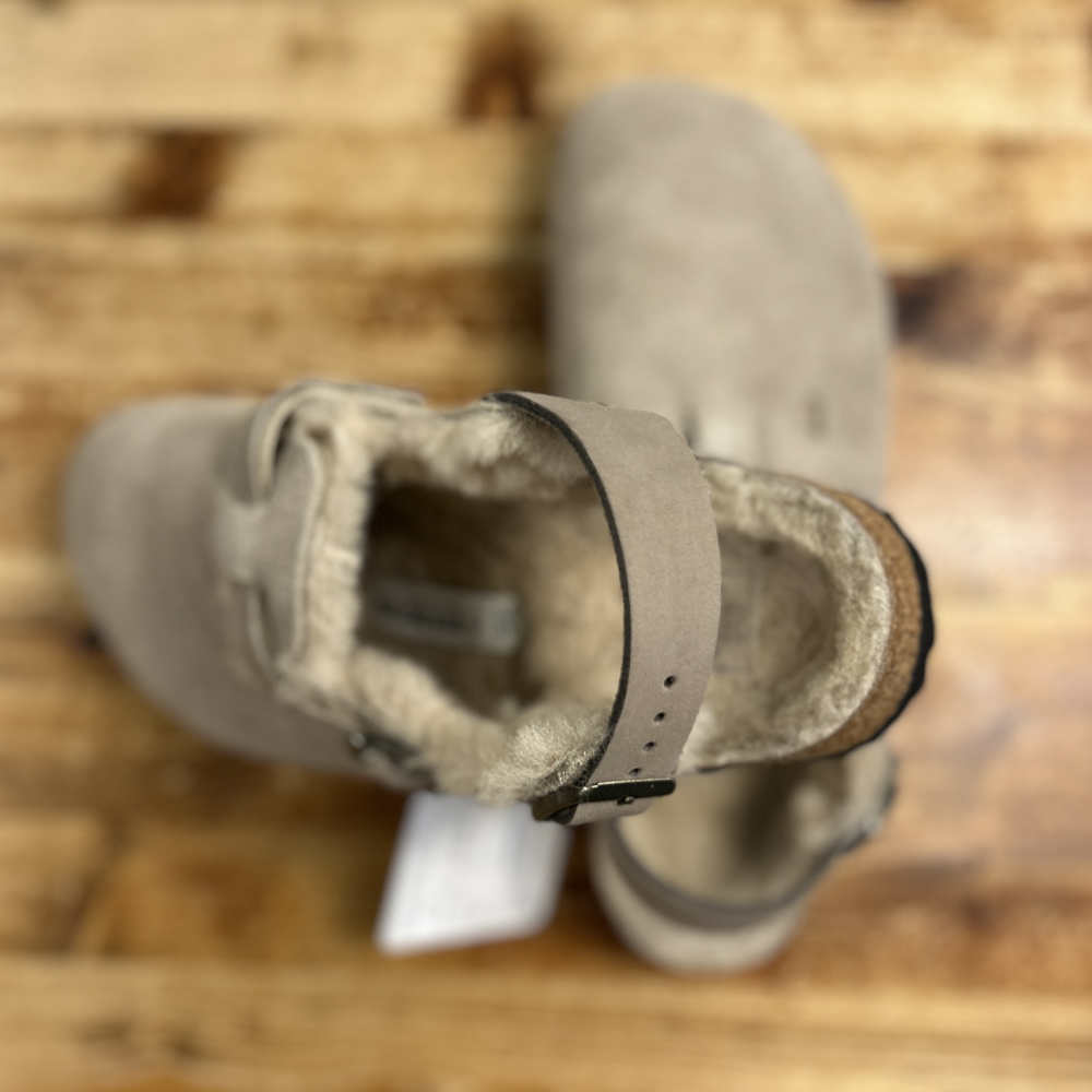 birkenstock tokio inside shearling taupe – www.sublime.bz
