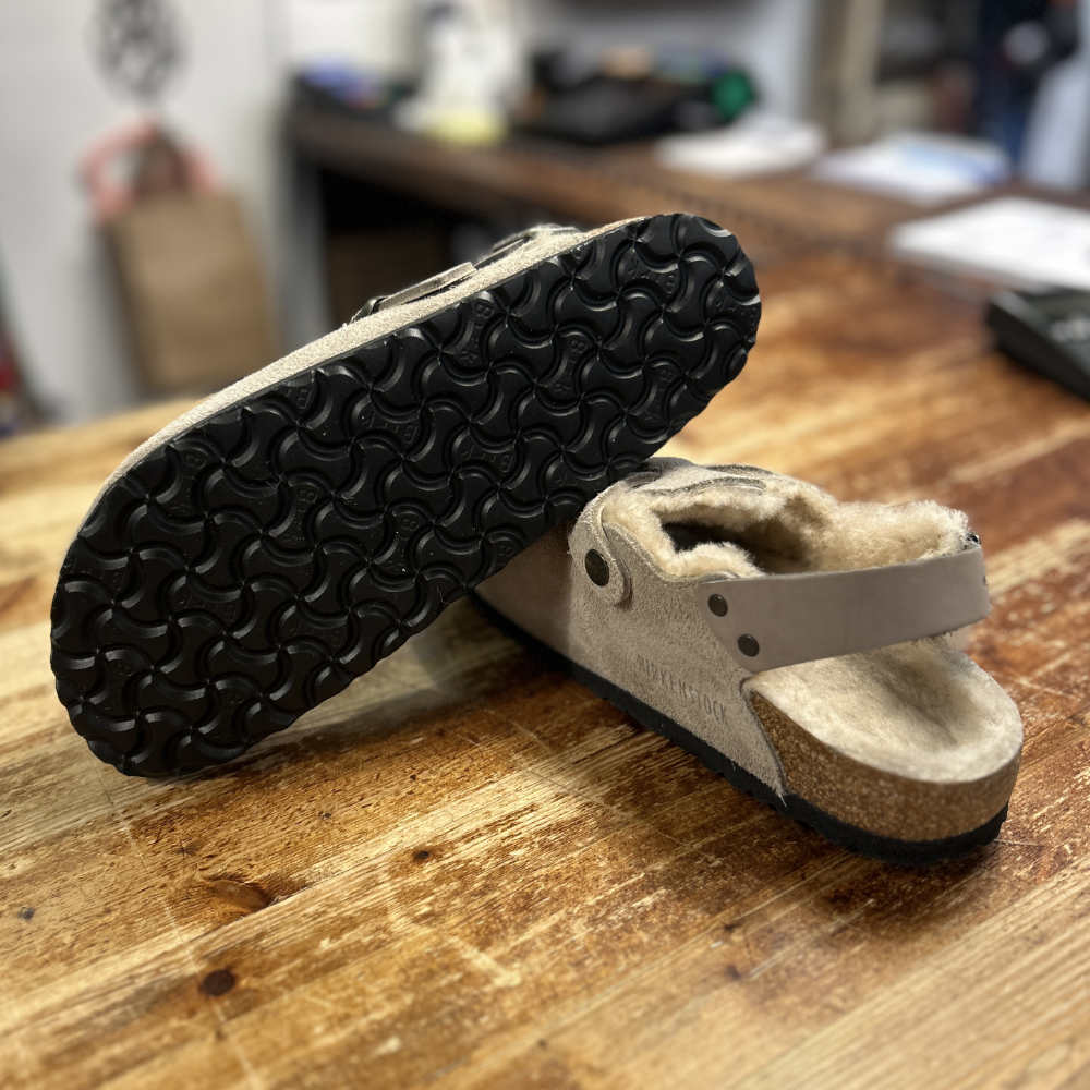 birkenstock tokio inside shearling taupe – www.sublime.bz