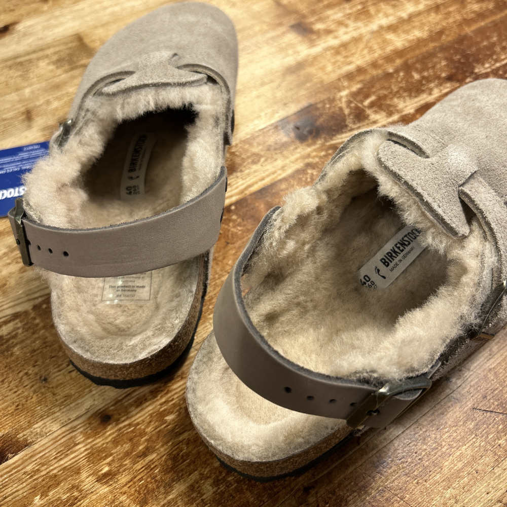 birkenstock tokio inside shearling taupe