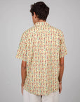 brava spicy aloha shirt cream (LAST SIZE SMALL)