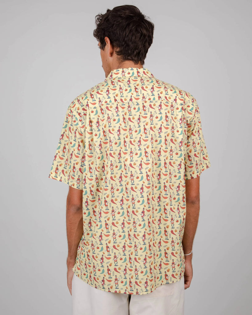 brava spicy aloha shirt cream (LAST SIZE SMALL)