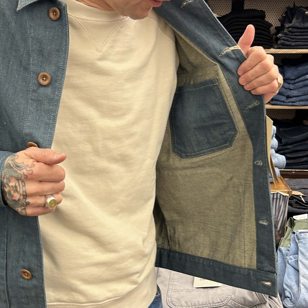 captain santors carpenter jacket 5506 clk23 denim blue – www