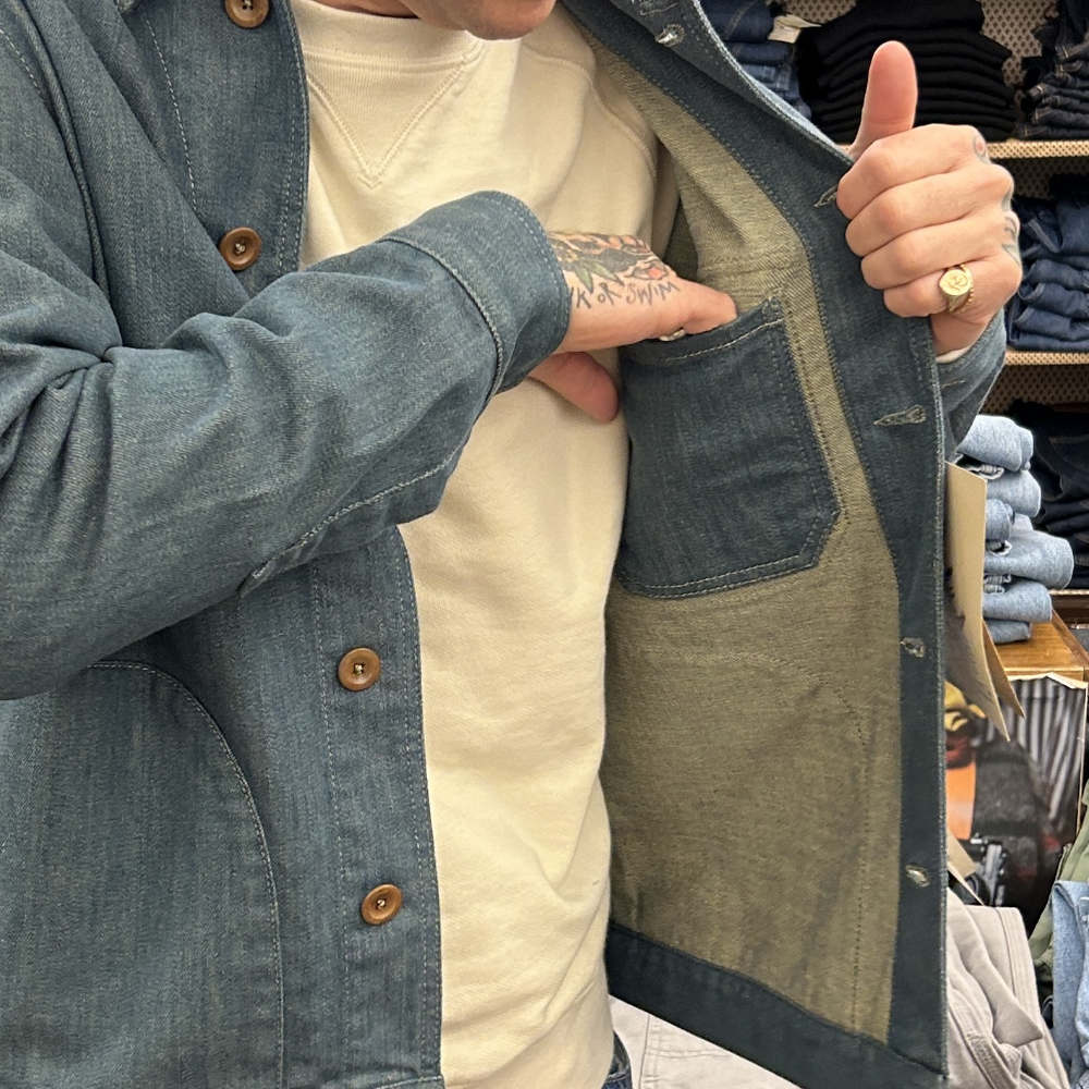 captain santors carpenter jacket 5506 clk23 denim blue – www